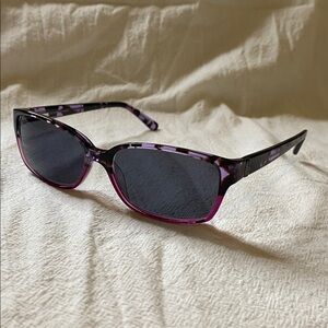 Kensie purple prescription sunglass sunglasses eyeglasses frames 53 15 135 pl